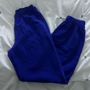 brandy melville royal blue sweatpants